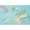 Maināmie ruļļi PEACH PE-110 caurspīdīgi Laber Printer PE102 printerim, saderīgs rezerves materiāls