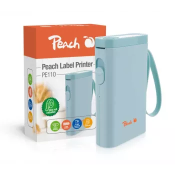 Peach PE110 etiķešu printeris Tiešā termiskā druka 203 x 203 DPI 60 mm/s Bezvadu Bluetooth