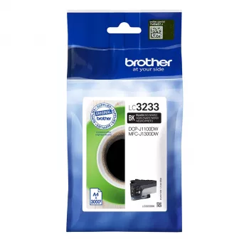 Brother LC3233BK tintes kasetne 1 gab. Oriģināla standarta ietilpība melna