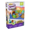 Kinetic Sand , Project Planet Turtle Beach ar 14oz spēļu smiltīm, darbarīkiem un veidnēm, ilgtspējīgiem videi draudzīgiem materiāliem, sensorās rotaļlietas bērniem