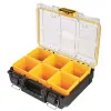 Instrumentu glabāšanas kaste DeWALT ToughSystem 2.0 melna caurspīdīga dzeltena 6 kabatas