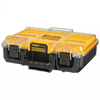 Instrumentu glabāšanas kaste DeWALT ToughSystem 2.0 melna caurspīdīga dzeltena 6 kabatas