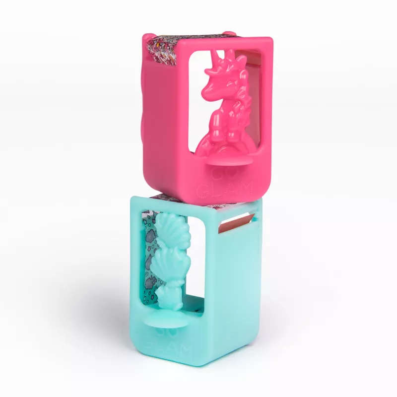 Cool Maker , GO GLAM Nagu komplekta papildinājums, Vienradža un nāriņas dizaini, Veido stilu 80 nagiem (Iepakojums var atšķirties), Radošie un amatniecības rotaļlietas bērniem no 7 gadu vecuma