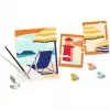 Ravensburger krāsošanas komplekts CreArt Gallery Wall Set 'Pludmalē' 23901 — krāsošanas aktivitāšu komplekts ar rāmja paneļiem