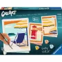 Ravensburger krāsošanas komplekts CreArt Gallery Wall Set 'Pludmalē' 23901 — krāsošanas aktivitāšu komplekts ar rāmja paneļiem