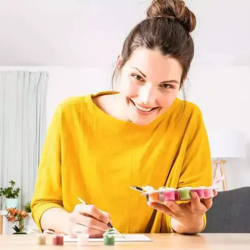 Krāsošanas komplekts Ravensburger CreArt – Bāka pie jūras, radošs krāsošanas pēc numuriem komplekts