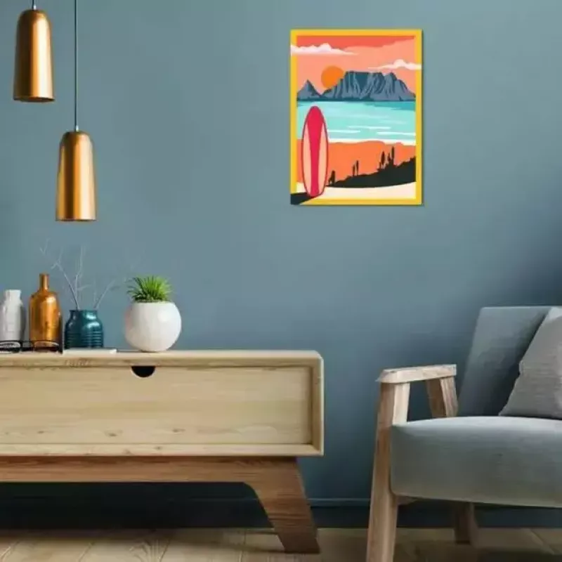 Ravensburger Painting CreArt 'Saulriets pludmalē' modelis 23898 — krāsošanas komplekts pēc cipariem pieaugušajiem un pusaudžiem