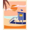 Krāsošanas komplekts Ravensburger CreArt Beach - Cottage, modelis 23896, ietver audeklu un krāsas