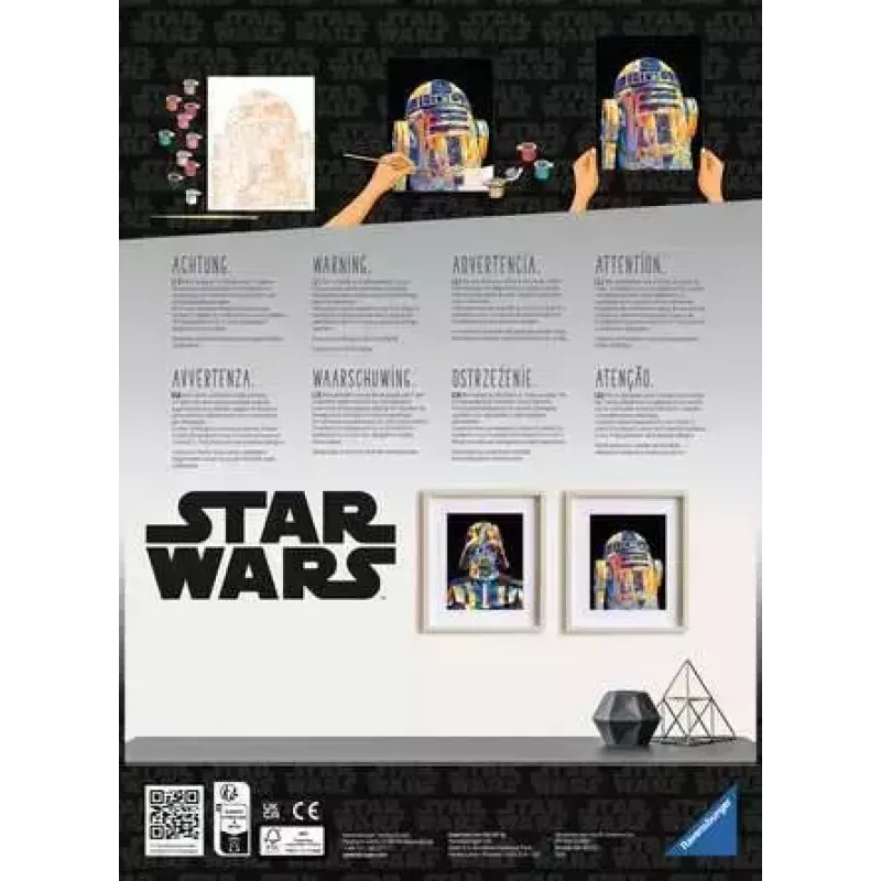 Ravensburger CreArt Star Wars – Darth Vader krāsošanas pēc numuriem komplekts, modelis 23731
