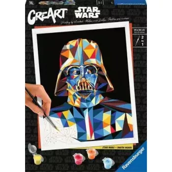 Ravensburger CreArt Star Wars – Darth Vader krāsošanas pēc numuriem komplekts, modelis 23731