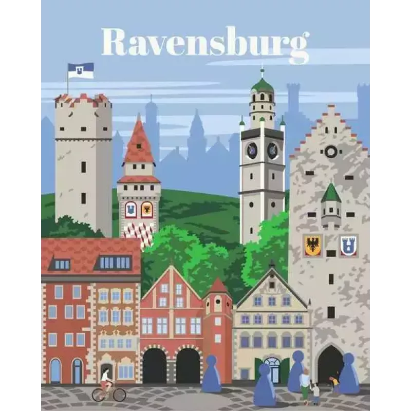 Gleznošanas komplekts Ravensburger CreArt — Krāsainais Ravensburgs (Ravensburger)