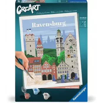 Gleznošanas komplekts Ravensburger CreArt — Krāsainais Ravensburgs (Ravensburger)
