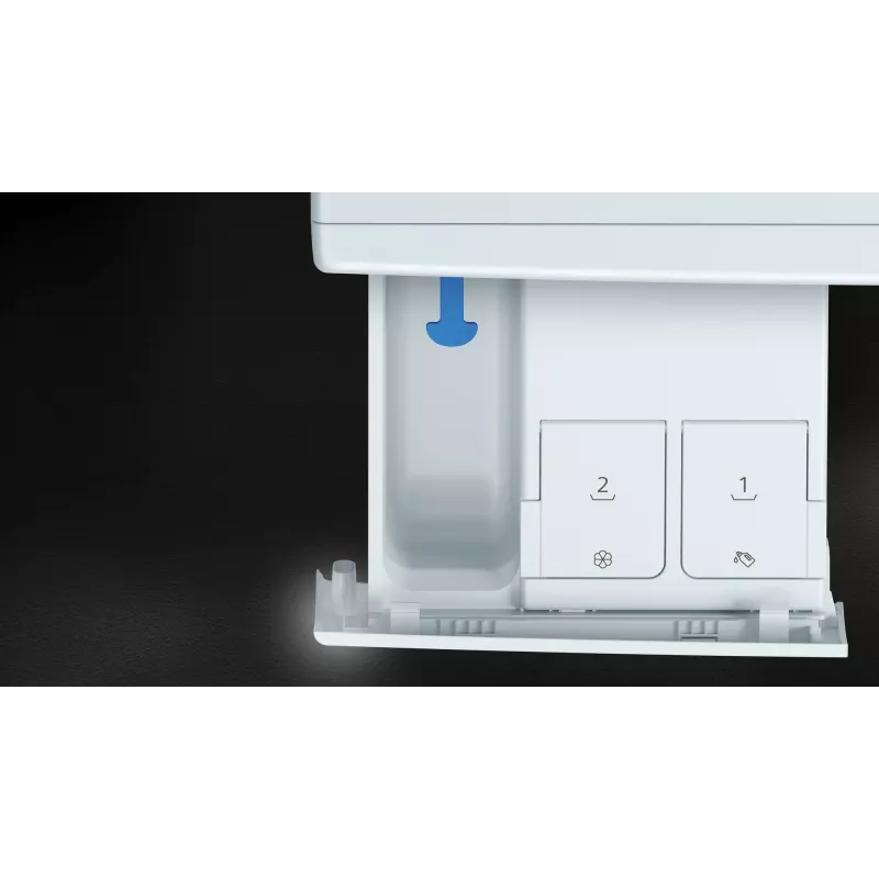 Siemens iQ500 WG44G2F22 veļas mazgājamā mašīna ar priekšējo ielādi 9 kg 1351 apgr./min Melna, Balta