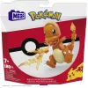 MEGA Pokémon Build & Show Charmander rotaļlietu būvēšanas komplekts, 4 collas augsts,