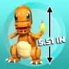 MEGA Pokémon Build & Show Charmander rotaļlietu būvēšanas komplekts, 4 collas augsts,