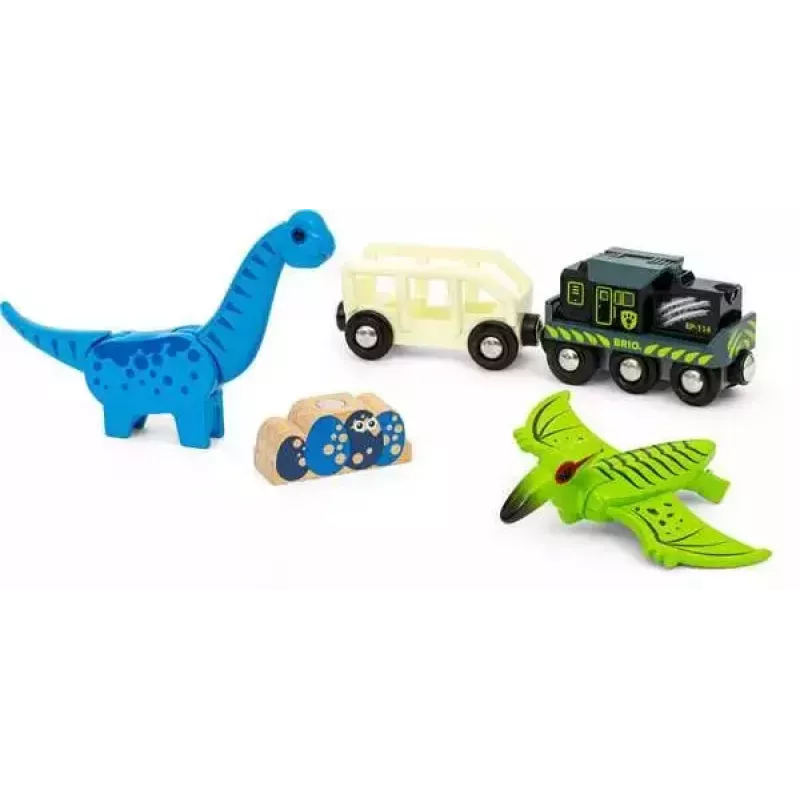 BRIO Dinozauru bateriju vilciens Daudzkrāsains Koks 3+