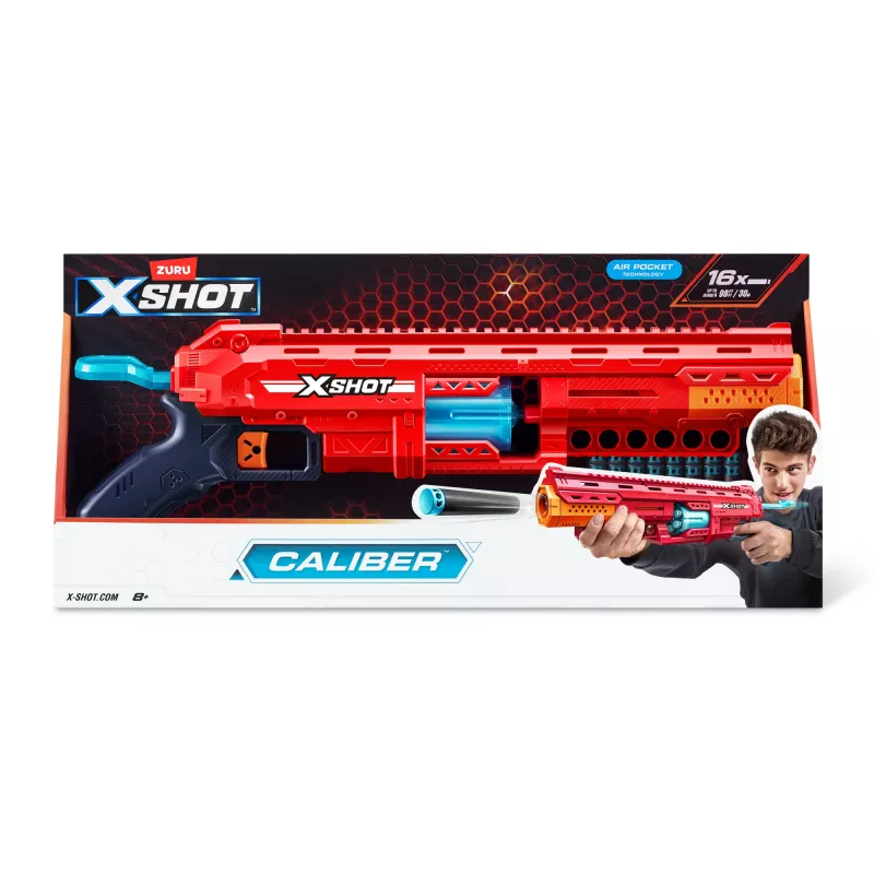 XSHOT Excel Caliber blasteris (16 šautriņas) ZURU