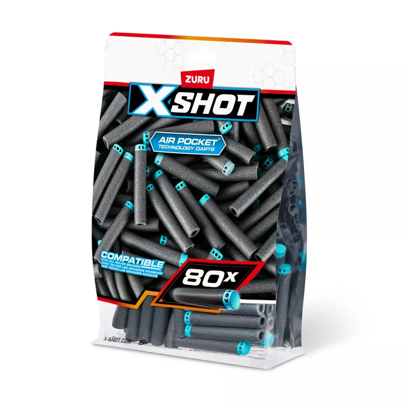 XSHOT Excel šautriņu papildinājuma paka (80 šautriņas) ZURU