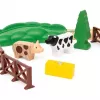 Ravensburger BRIO World sarkanā Lola fermas vilciena komplekts – koka rotaļu vilciena spēles komplekts