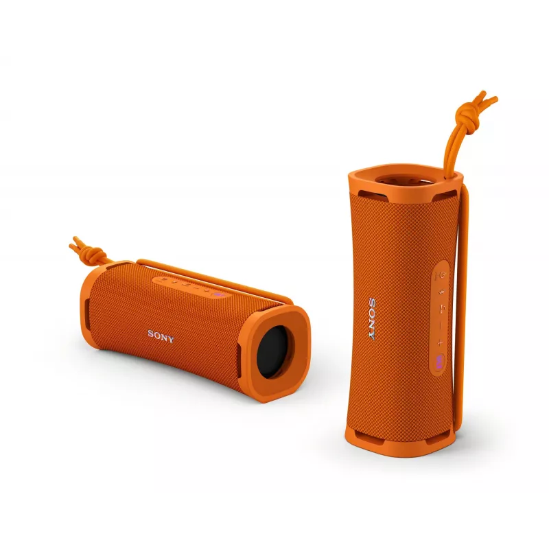 Portable Bluetooth Speaker Sony ULT FIELD 1 — Mono tube design, 30 W RMS (20 W woofer + 10 W tweeter), IP67, 12 hr baterija, Bluetooth 30 m, Melns