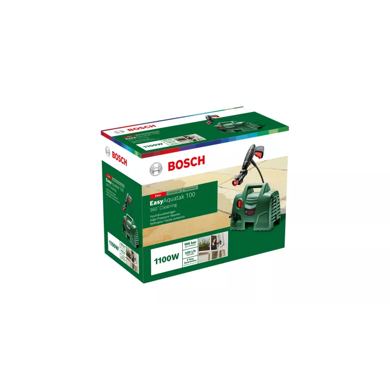 Bosch Easy Aquatak 100 augstspiediena mazgātājs Compact Electric 270 l/h 1100 W Green