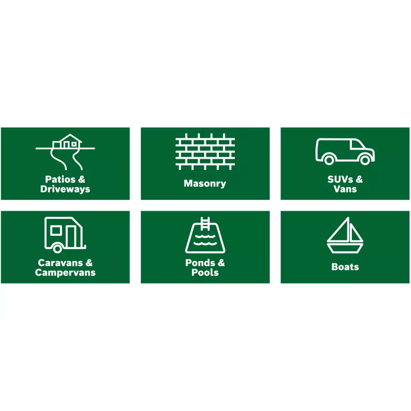 Bosch AdvancedAquatak 150 augstspiediena mazgātājs stāvā elektrisks 510 l/h 2200 W melns, zaļš