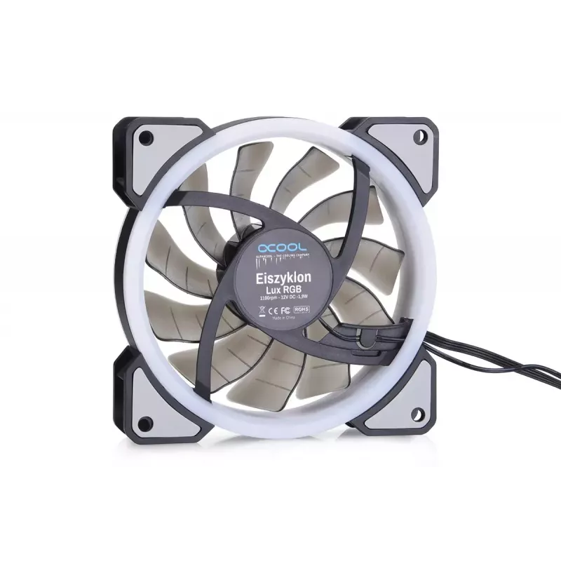 Ventilators Alphacool Eiszyklon Aurora LUX Digital RGB 12 cm caurspīdīgs