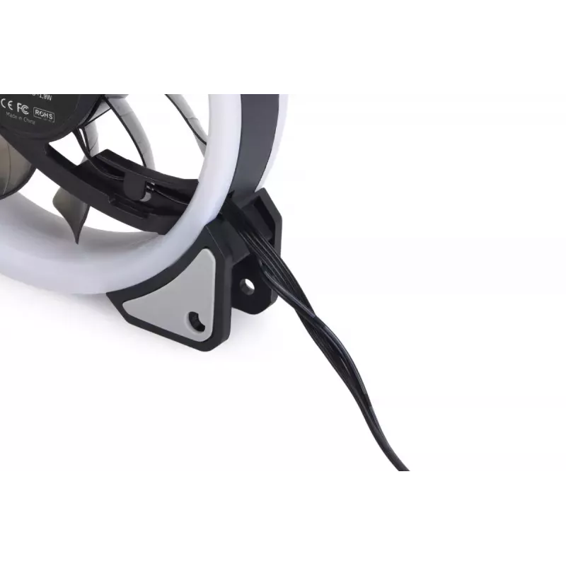 Ventilators Alphacool Eiszyklon Aurora LUX Digital RGB 12 cm caurspīdīgs