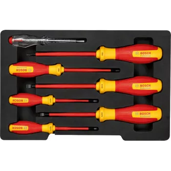 Bosch Professional VDE skrūvgriežu komplekts rievām/PH, 7 gabali (1600A02NF7)