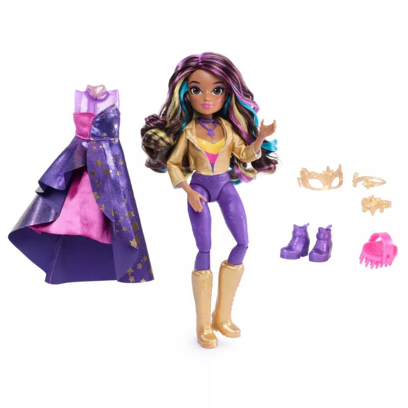 Modes lelle Spinmaster Unicorn Academy Sophia Masquerade 241mm Daudzkrāsaina