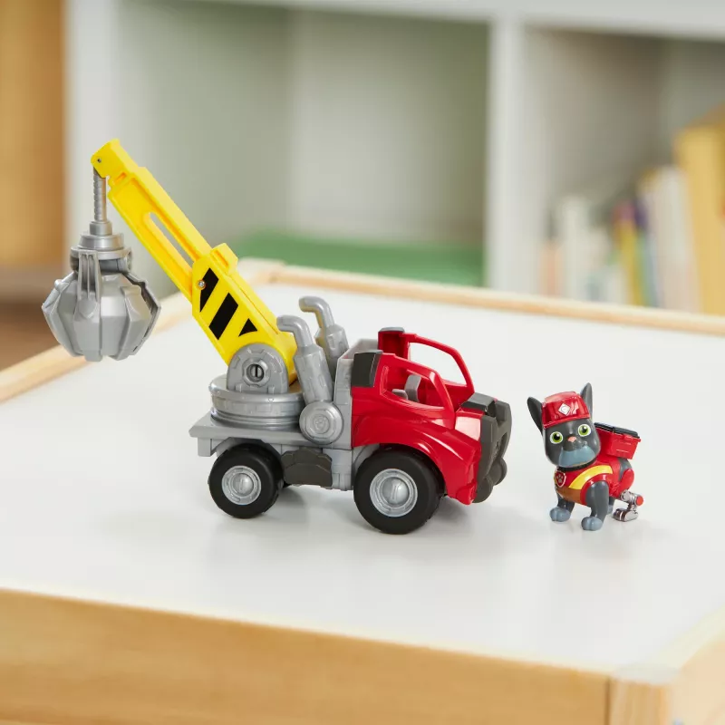 Rubble & Crew, Charger celtņa greifera rotaļu kravas automašīna ar kustīgām detaļām un kolekcionējamu darbības figūru, bērnu rotaļlietas vecumā no 3 gadiem