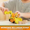 Bulldozers rotaļlieta Spinmaster Rubble’s Bulldozer – plastmasas konstrukcija, bērniem no 3 gadiem, melna/oranža/dzeltena