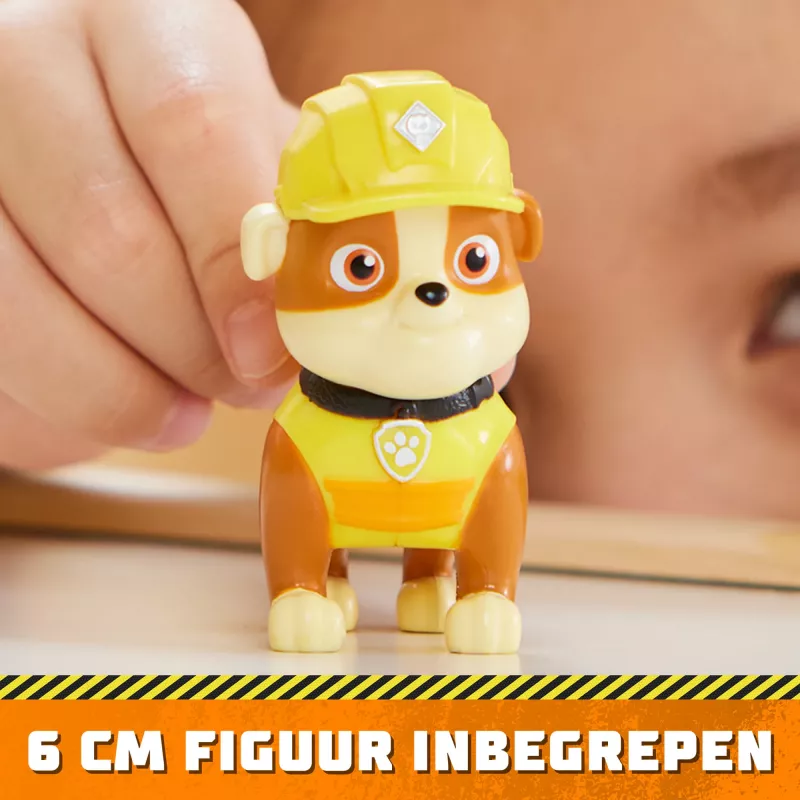 Bulldozers rotaļlieta Spinmaster Rubble’s Bulldozer – plastmasas konstrukcija, bērniem no 3 gadiem, melna/oranža/dzeltena