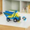 Rubble & Crew , Wheeler’s Dump Truck rotaļlieta ar kustīgām daļām un kolekcionējamo darbības figūru, bērnu rotaļlietas vecumam no 3 gadiem