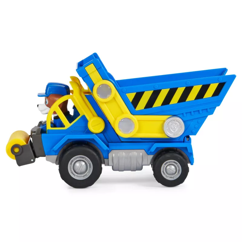 Rubble & Crew , Wheeler’s Dump Truck rotaļlieta ar kustīgām daļām un kolekcionējamo darbības figūru, bērnu rotaļlietas vecumam no 3 gadiem