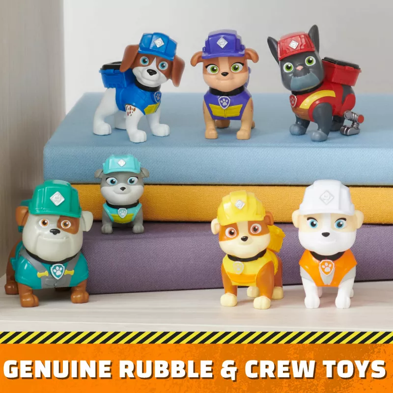 Rubble & Crew, rotaļu figūriņu dāvanu komplekts, ar 7 kolekcionējamām darbības figūriņām, bērnu rotaļlietas zēniem un meitenēm vecumā no 3 gadiem