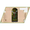 Celtniecības klucīši Cobi Sainte-Mère-Église baznīca 2280 gabali 10 gadi