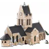 Celtniecības klucīši Cobi Sainte-Mère-Église baznīca 2280 gabali 10 gadi