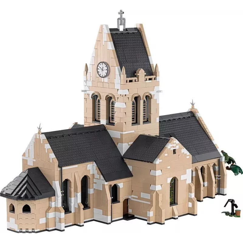Celtniecības klucīši Cobi Sainte-Mère-Église baznīca 2280 gabali 10 gadi