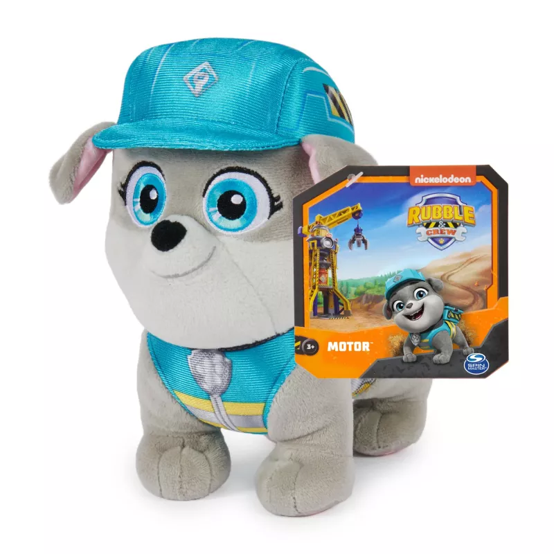 Rubble & Crew, augstākās kvalitātes mīkstās rotaļlietas, 7 collu Charger plīša rotaļlieta celtniecības formā, bērnu rotaļlietas zēniem un meitenēm no 3 gadu vecuma