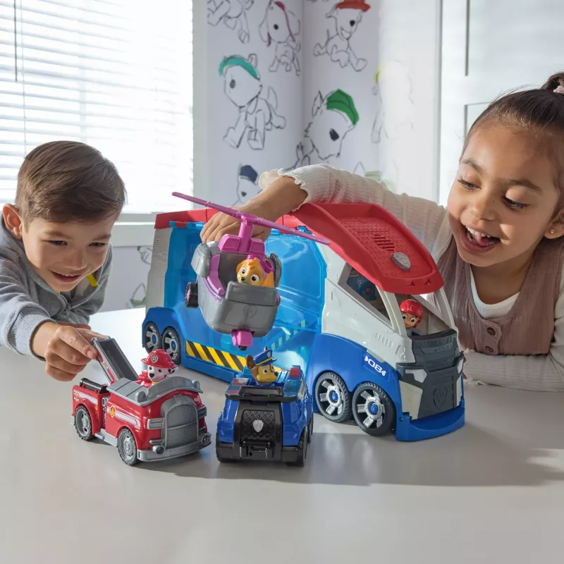 Transportlīdzekļu komplekts Spinmaster PAW Patrol Launche & Rescue Patroller, plastmasa, daudzkrāsains, no 3 gadu vecuma