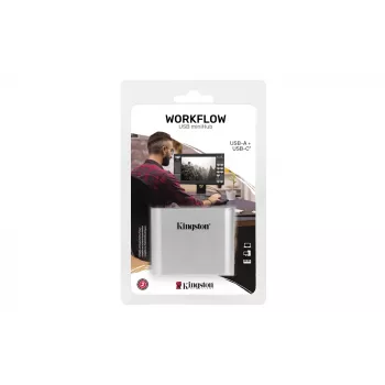 Kingston Technology USB 3.2 Gen 1 Workflow 5G USB-A un USB-C mini centrālmezgls