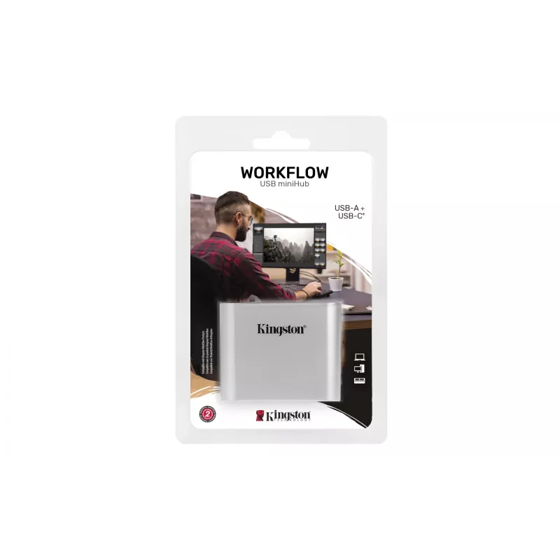 Kingston Technology USB 3.2 Gen 1 Workflow 5G USB-A un USB-C mini centrālmezgls