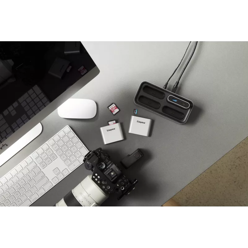 Kingston Technology USB 3.2 Gen 1 Workflow 5G USB-A un USB-C mini centrālmezgls