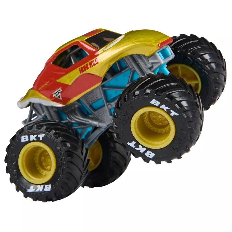 Monster Jam , Marvel Official Iron Man Vs. War Machine Die-Cast Monster Trucks, 1:64 mērogā, rotaļlietas zēniem un meitenēm no 3 gadu vecuma