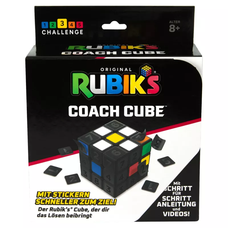 Rubik’s Coach Cube, iemācies salikt 3x3 kubu ar uzlīmēm, ceļvedi un video | Stresa mazināšanas fidget rotaļlieta | Pieaugušo fidget kubs | Vecumam no 8 gadiem
