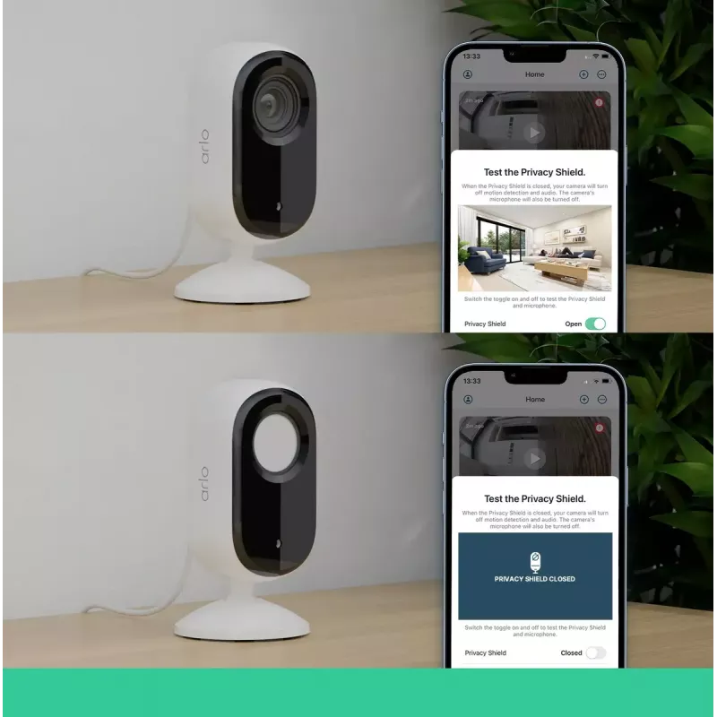 IP drošības kamera Arlo Essential 2K Indoor Security Camera 2-pack bezvadu iekštelpām