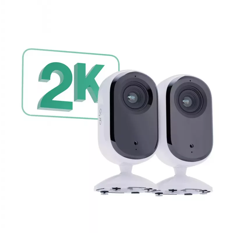 IP drošības kamera Arlo Essential 2K Indoor Security Camera 2-pack bezvadu iekštelpām