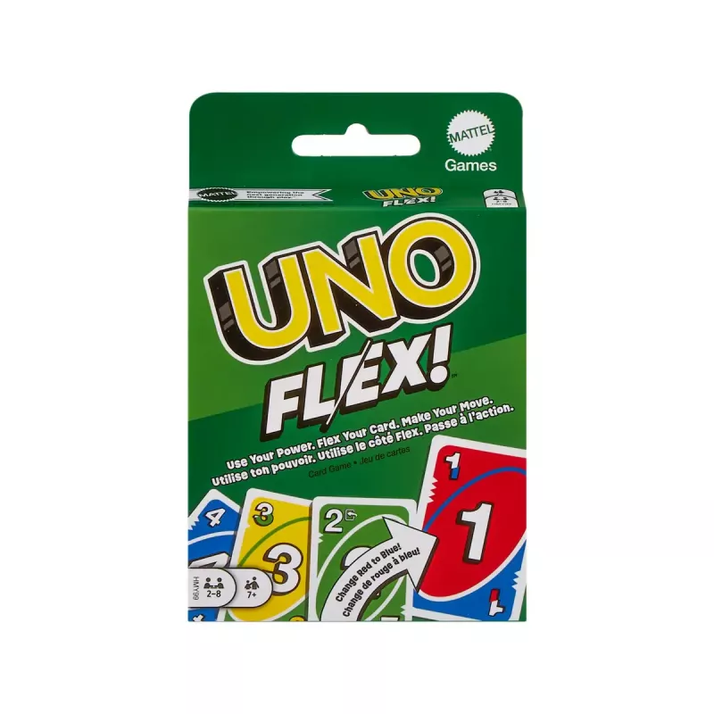 Kāršu spēle MATTEL Games UNO Flex — nomešanas kāršu spēle, vecums 7+