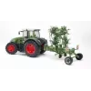 Rotaļlietu lopbarības piekabe BRUDER Krone KWT 8.82, plastmasa, zaļa, vecumam no 3+